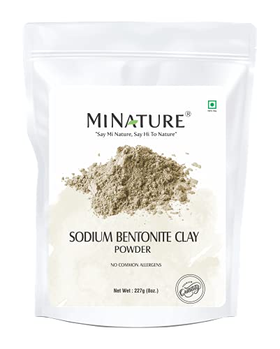 Sodium Bentonite Clay powder by mi nature / Indian Healing Clay / 227G / detoxifiant |curățare profundă a porilor / întinerire