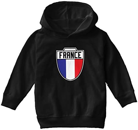 Franța-Țară Fotbal Crest Toddler / Tineret Fleece Hoodie