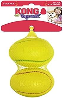 Kong Company 38701215: Squeezz Tennis Ball Dog Toy, Asst MD