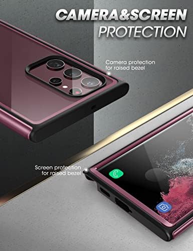 Carcasă Supcase UB Edge Pro Series pentru Samsung Galaxy S22 Ultra 5G, Slim Frame Clear Carcasă de protecție cu protector de ecran încorporat