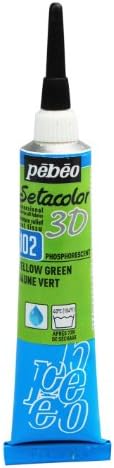 Pebeo Setacolor 3d vopsea tesatura, 20ml, fosforescent galben verde