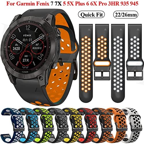 UMCNVV Smart Smart Watch Silicon Watch Banda pentru Garmin Fenix ​​7 7x 6x 6 Pro 5x 5 Plus 3hr Fit Easy Fit Rapid Rapid Wristband