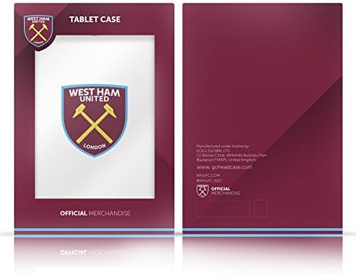 Head Case Designs autorizat oficial West Ham United FC Festival Tribal Christmas Cartea din piele Portofel Copertă Compatibil cu Apple iPad 9.7 2017 / iPad 9.7 2018
