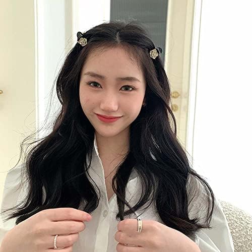 Houchu Camellia păr de prindere clip dulce minunat coreean coreean clip lateral clemă perlă de păr mic glazură copil păr de