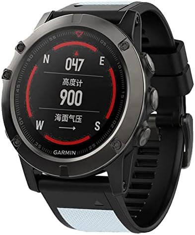 BAHDB 26 22mm silicon cu benzi cu benzi de ceas cu silicon pentru Garmin Fenix ​​6x 6 Pro Watch Smart Easyfit Band 5x 5x Plus