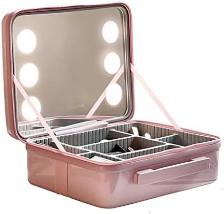 Geantă cosmetică XMTXZYM Bag pentru doamne portabile Cosmetic cu o cutie de fixare cosmetică portabilă ușoară