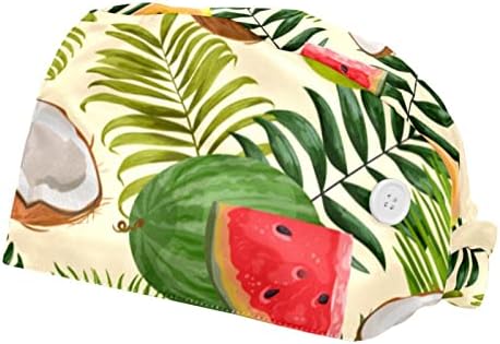 Niaocpwy Fructe tropicale Fructe de lucru cu butoane și Băneluri de transpirație Reglabil Back Back pentru femei