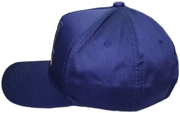 JGL Gorras del Chapo, Pălării JGL reglabile cu 6 panouri Negru albastru alb, pălării El Chapo pentru bărbați, Închidere cu cataramă metalică