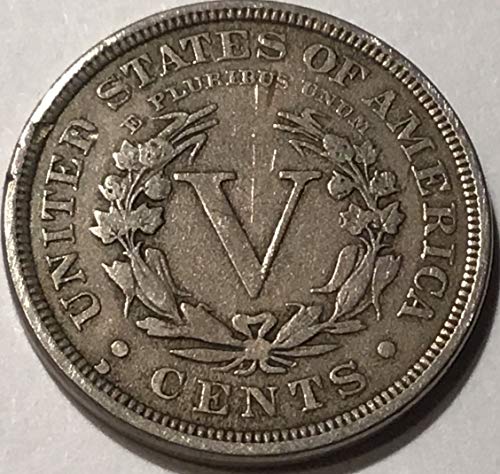 1912 D Liberty Head V Nickel Vânzător Foarte bine