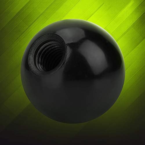 Oumefar 6pcs Buton sferic din Plastic manetă bilă neagră buton rotund buton termoset cu piuliță încorporată pentru înlocuirea consolei de jocuri pentru mașini