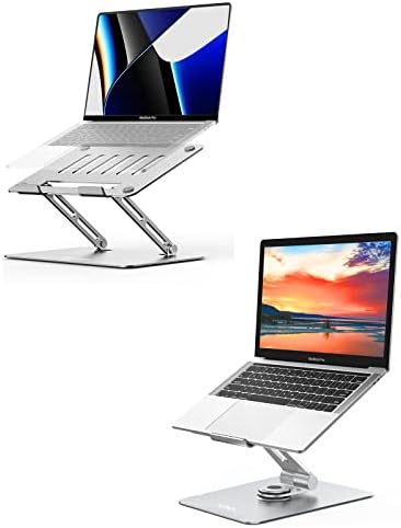 Stand Laptop NTMY Z și suport pentru laptop rotativ la 360 ° - suport pentru laptop portabil pliabil ergonomic pentru laptop
