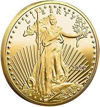 2020 American Freedom’s Gold-Gold Platate Comemorative Coin Hobby Coin Monedă virtuală Cauză Limitată Ediție Limitată Monedă