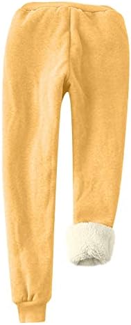 Pantaje de pulover casual pentru femei solide calde calde pantaloni căptușiți de inimă imprimați joggers fit joggers fleece
