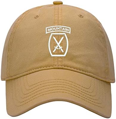 L8502-lxyb Baseball Cap Men Army 10th Mountain Mountain Brodated Bumbac spălat pălărie Hat Baseball Caps Baseball