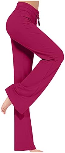 CEBOYEL WOMENS WIDE LEG YOGA Pantaloni Drawstring Lounge Flare Antrenament Pantaje de pulover drept cu picioarele libere, pantaloni de rochie de fund 2023