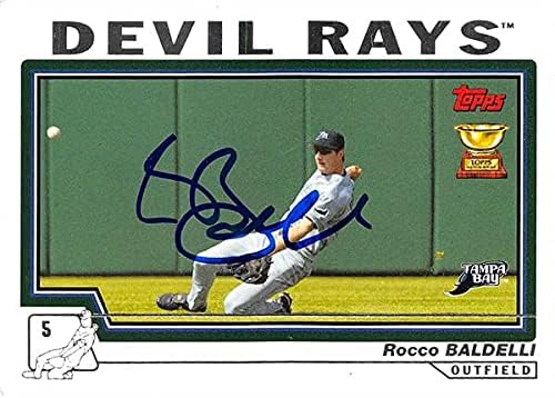 Depozit de autograf 583685 Rocco Baldelli Card de baseball autografat - Tampa Bay Devil Rays 2004 Topps - No.240 All Star Rookie