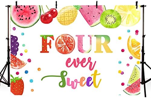 Ablin 7x5ft patru fundal mereu dulce pentru fete vara vara fructe decorații de petrecere pentru petreceri fericite a 4 -a zi