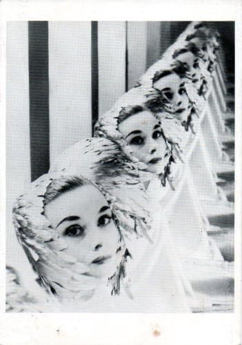 Carte poștală originală Audrey Hepburn Erwin Blumenfeld tipărit în Franța 1984