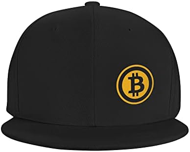 cozymoon Bitcoin Snapback plat șapcă de Baseball bărbați reglabil Negru refuz camionagiu tata cadou soț iubit iubit