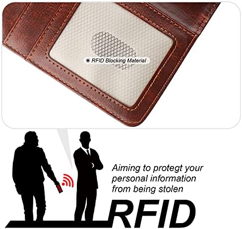 Bocasal portofel detașabil caz pentru iPhone 13 RFID blocarea Card sloturi titularul Premium PU piele magnetice Kickstand rezistent