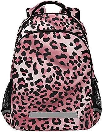 Alaza roz roz leopard print Cheetah Tie Dye Rucsac Pursă pentru femei pentru bărbați Laptop Notebook Personalizat Tablet School School Bag Stillish Casual Plack, 13 14 15,6 inch, multicolor, o singură dimensiune