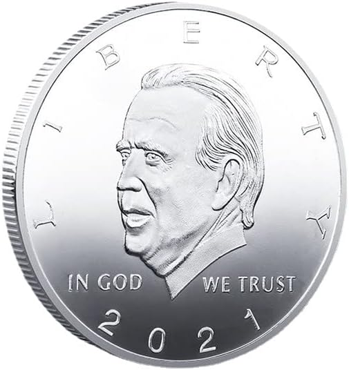 2021 46 Președinte al Statelor Unite ale Americii Biden Portret Relief Comemorative Monedă de argint Coin de aur Coin Biden