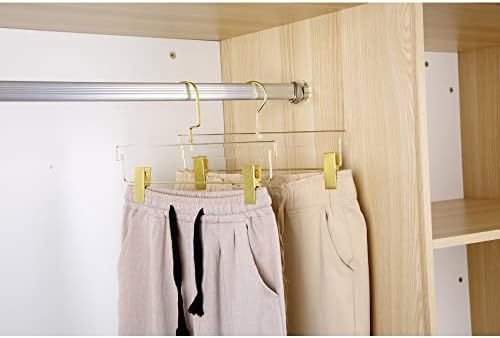 YBM Home Quality Acrilic Fuste Clear Fustes din acril limpede pentru un aspect de lux pentru dulap pentru garderobă, umerașul