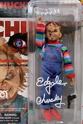 Ed Gale autografat semnat înscris Chucky Action Figura JSA Coa