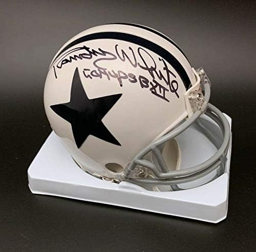 Randy White a semnat mini cască Dallas Cowboys + MVP SB ITP PSA / ADN autografat-mini căști NFL autografate