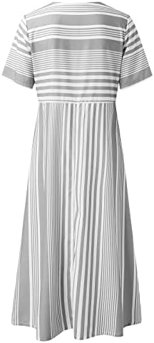 Rochii de vară pentru femei 2023 Casual Business rochie tunică cu mânecă scurtă fluidă rotundă confortabilă