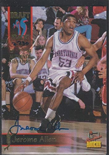 1995 Signature Rookies Jerome Allen Penn. Carte de baschet autografată nr. 6