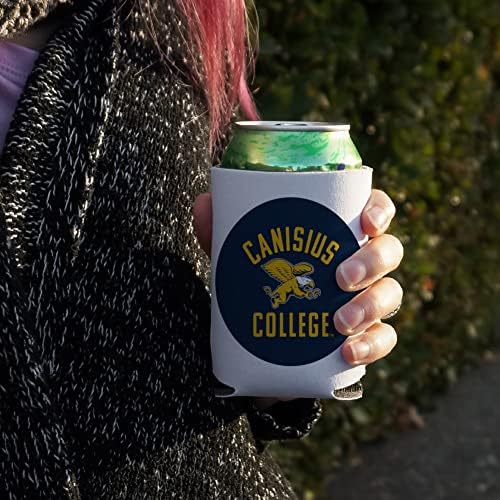 Logo -ul Canisius College Golden Griffins poate răci - băutură cu mânecă îmbrățișare izolator pliabil - suport izolat pentru