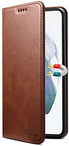 Husă Kowauri pentru Galaxy S21 5G, Husă pliabilă din piele pliabilă în stil Business, cu sloturi pentru carduri, suport Magnetic,
