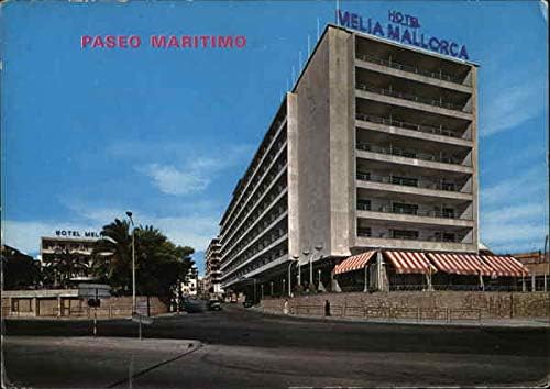 Promenada maritimă Palma de Mallorca, Spania carte poștală originală Vintage