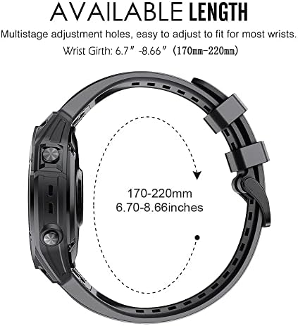 SAWIDEE 22 26mm curele de veghe din silicon pentru Garmin Fenix ​​6x 6 Pro 7x 7 5 5x 3 3HR 945 Smartwatch Brățară cu versiune