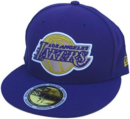 Noua Eră Los Angeles Lakers Logo Reflectorizant Montat Dimensiune 7 3/8 Pălărie Capac-Violet