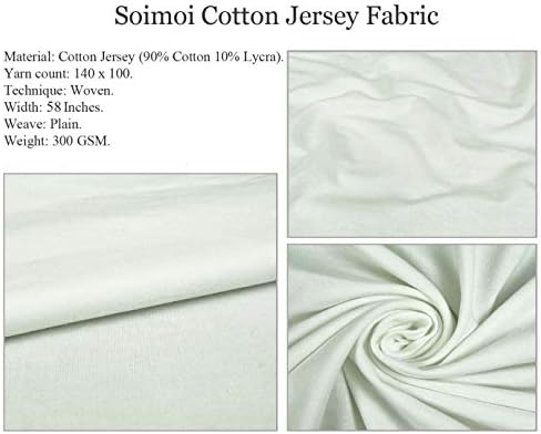 Soimoi bumbac Jersey Fabric Floral & amp; Paisley imprimare cusut Fabric curte 58 Inch Wide