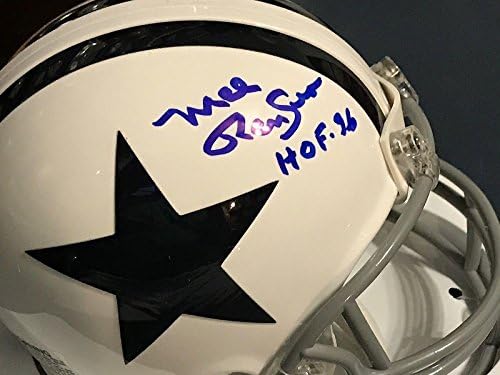 Mel Renfroe Dallas Cowboys Hof 96 Riddell a semnat mini cască-Mini căști NFL cu autograf