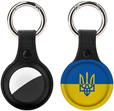 Pavilion ucrainean TPU Airtag caz durabil anti-pierdut anti-zero titularul caz cu breloc 1 buc