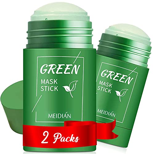 IRIYAND Green Tea Mask Stick pentru față, îndepărtarea punctelor negre, Extract de ceai verde, curățarea profundă a porilor,