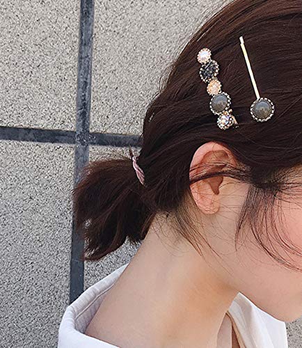 6 PC -uri bling cristal de păr CLIP Cuvânt Barrettes Pins Rhinestone Luxur Hair Bijuterii Accesorii pentru femei pentru fete