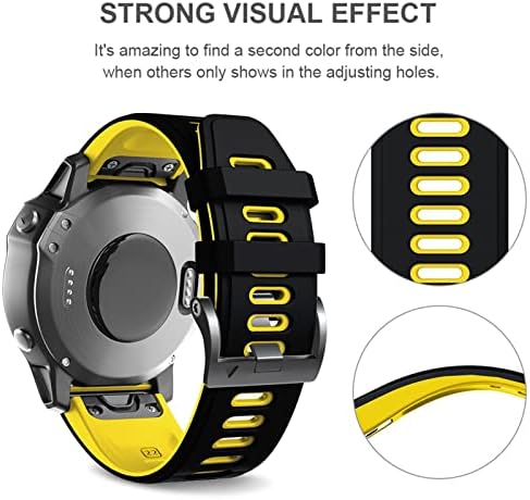 Eeomoik Silicon inteligent ceas trupa Bratara curele pentru Garmin Fenix 7x 7 6X 6 Pro 3hr Release 22 26mm Quick EasyFit Watchband
