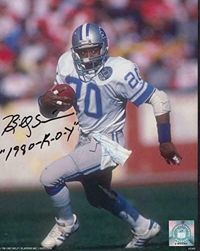 Billy Sims Lions 1980 Roy Semnat Autographed 8x10 Foto W/COA - Fotografii autografate NFL