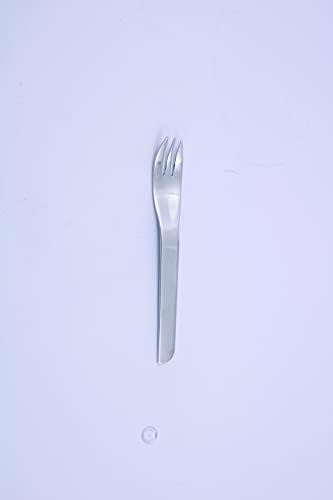 Mepra AZB10011115 Katja Ice Cake Fork- [pachet de 24], 13,5 cm, finisaj din oțel inoxidabil periat, Veselă pentru mașina de