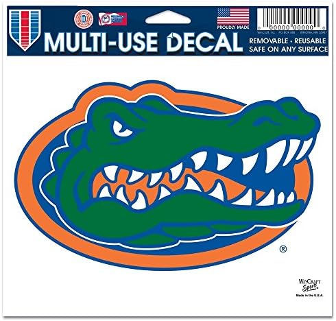Wincraft NCAA University of Florida 21336011 Decal colorat cu mai multe utilizări, 5 x 6