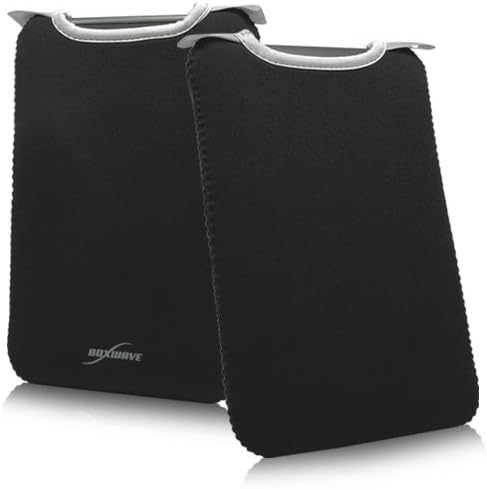 Carcasă BoxWave compatibilă cu Garmin DriveSmart 76-SlipSuit, husă moale subțire din neopren husă de protecție pentru Garmin DriveSmart 76-Jet Black