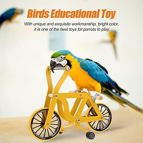 Jucări de antrenament de papagal Balacoo Bird Papagal Playthings Mini bicicletă pentru biciclete amuzante Bird Intelligență