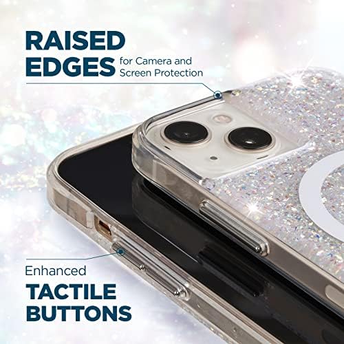 Case -Mate - Twinkle - Case Magsafe pentru iPhone 13 Mini - Elemente de folie reflectorizantă - Compatibil cu accesorii și