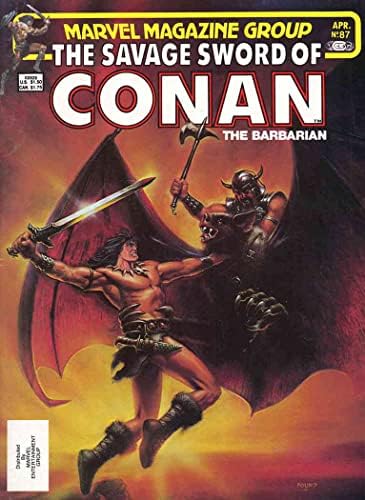 Sabia sălbatică a lui Conan 87 VF; carte de benzi desenate Marvel / John Pound