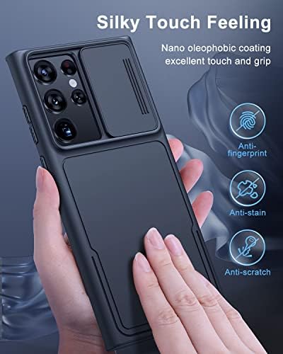 SIMTECT pentru Samsung Galaxy S22 Ultra Carcasă cu capac al camerei [protecție și slim fit] [Anti-zgârietură și anti-amprentă]